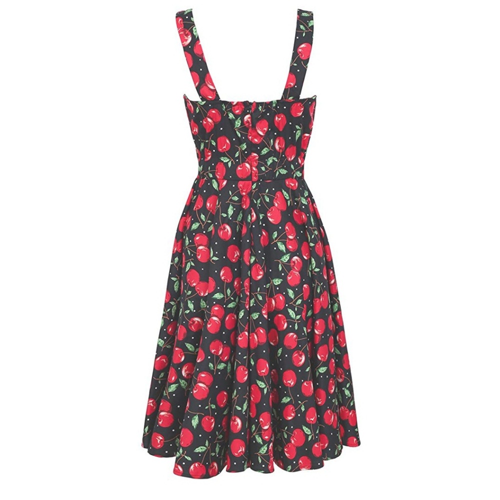 NWT 50s Retro Rockabilly Pinup Cherries Dress - Picture 6 of 6